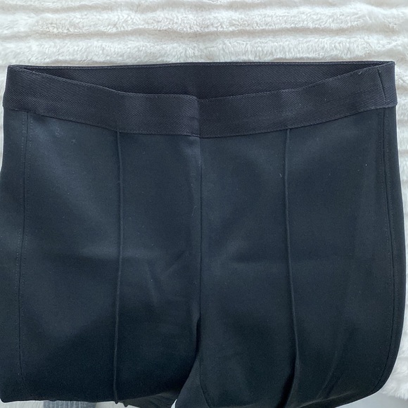 Helmut Lang Cropped Flare Rib Trouser in Black - Picture 8 of 10